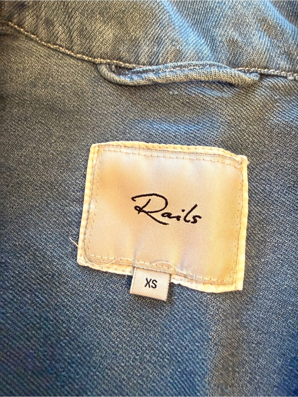 Rails Turner Button Up in Bleached Denim - Picture 5 of 7